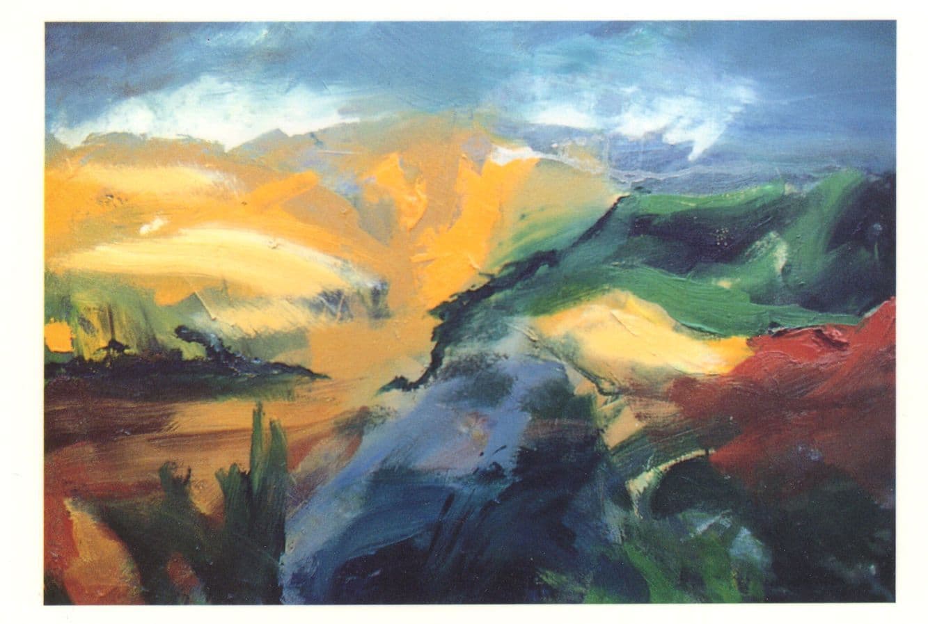 Anthony Macilwaine Cornish Landscape Rare 1989 Painting Postcard