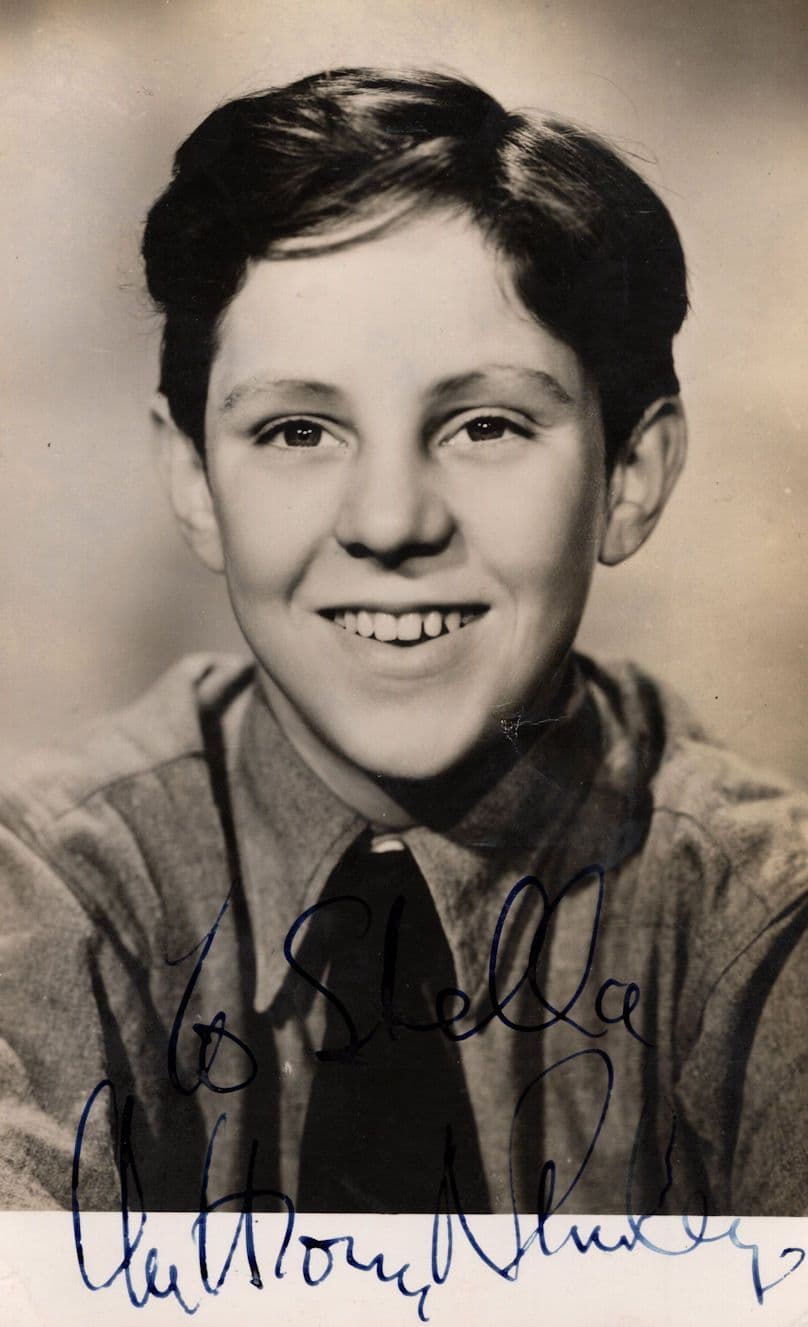 Anthony Newley Doctor Dolittle as Child Film Star Old Hand Signed Photo
