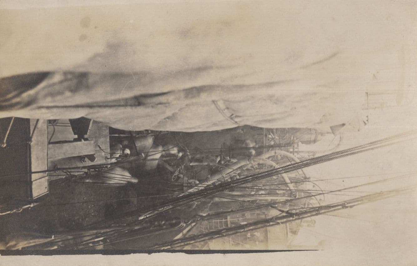 Antique Asian Disaster Old Storm Postcard Please Enlarge