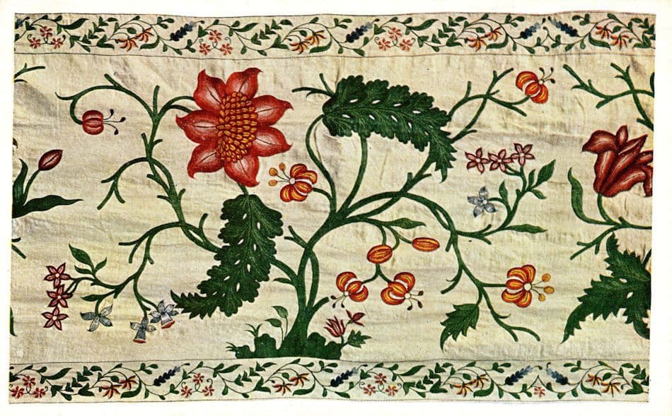 Antique Embroidered Picture Isaac Greeting Rebecca Silk Linen Old Postcard