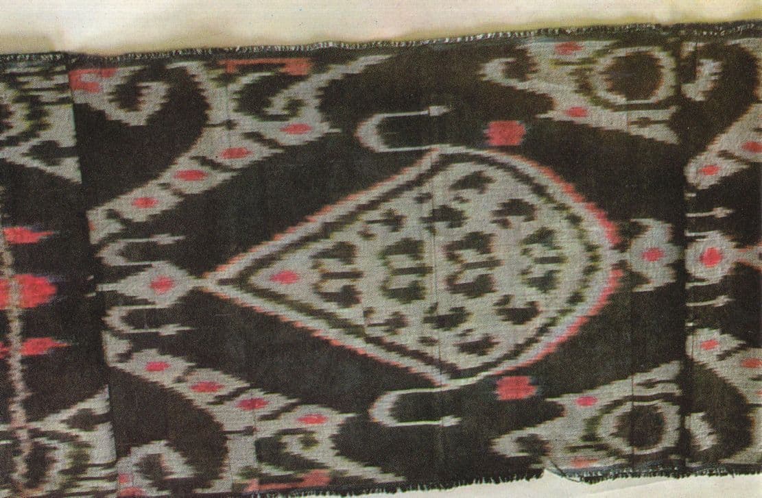 Antique Hotien Silk Ching Dynasty Chinese Postcard