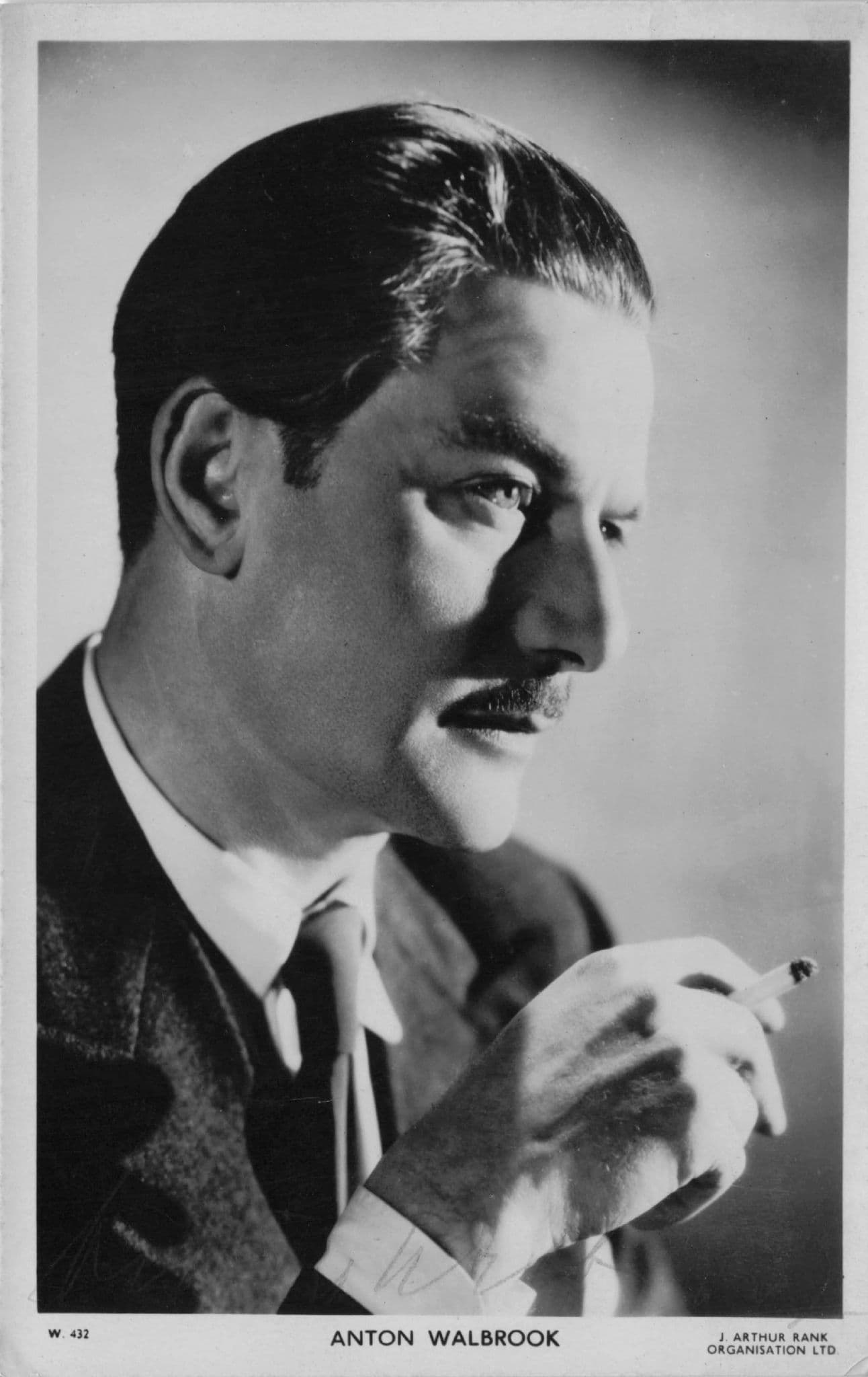 Anton Walbrook The Red Shoes Film Actor Picturegoer Hand Signed Photo