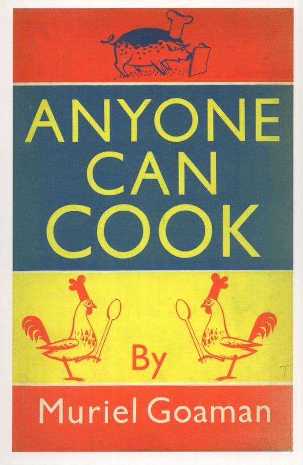 Anyone Can Cook Muriel Goaman 1952 Book Postcard