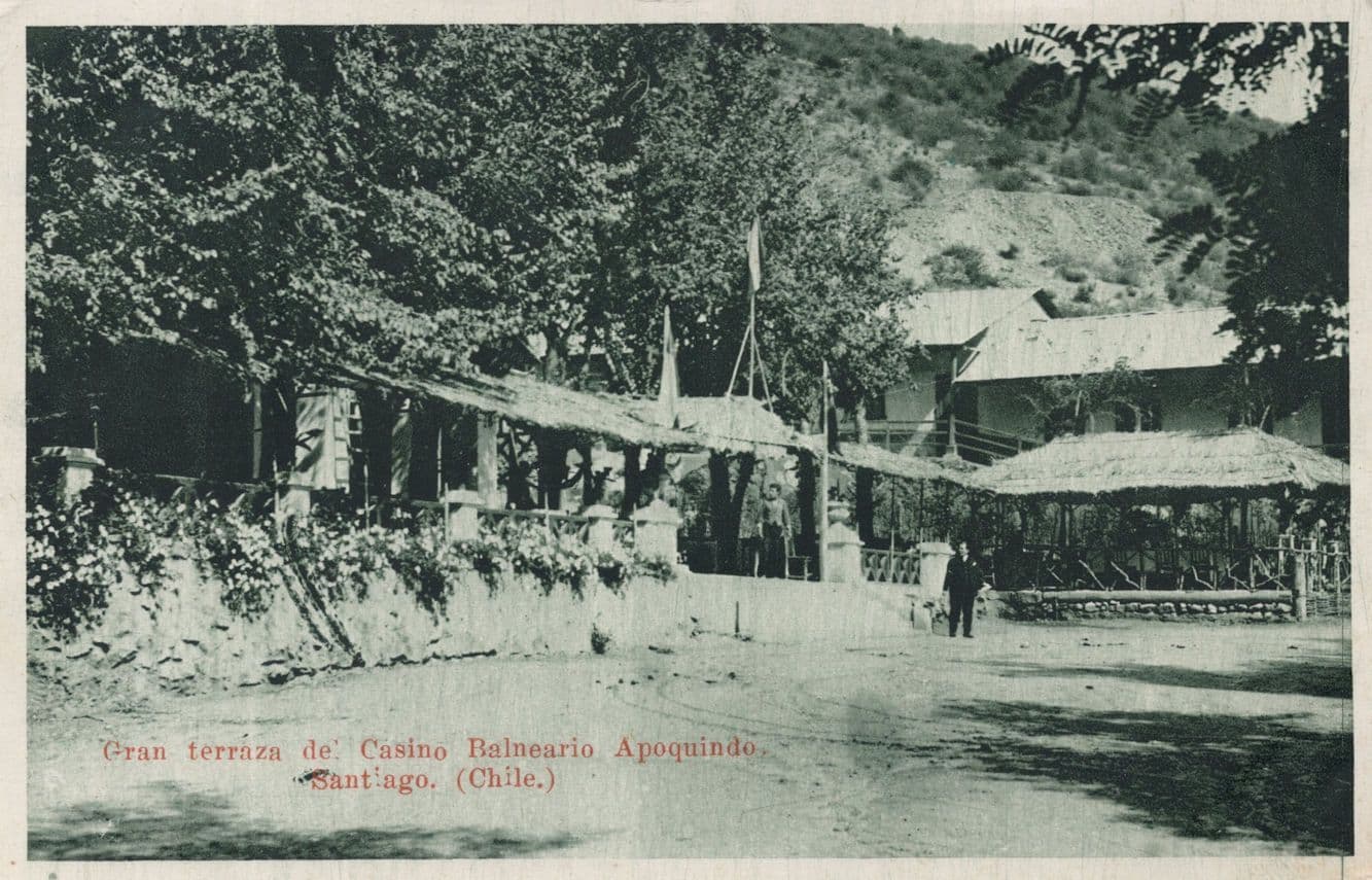 Apoquindo Casino Hotel Balearnio Antique Rare Mexico Postcard