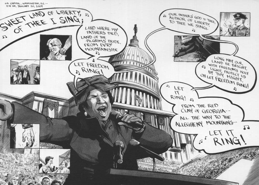 Arethra Franklin President Barrack Obama Black Power Song Postcard