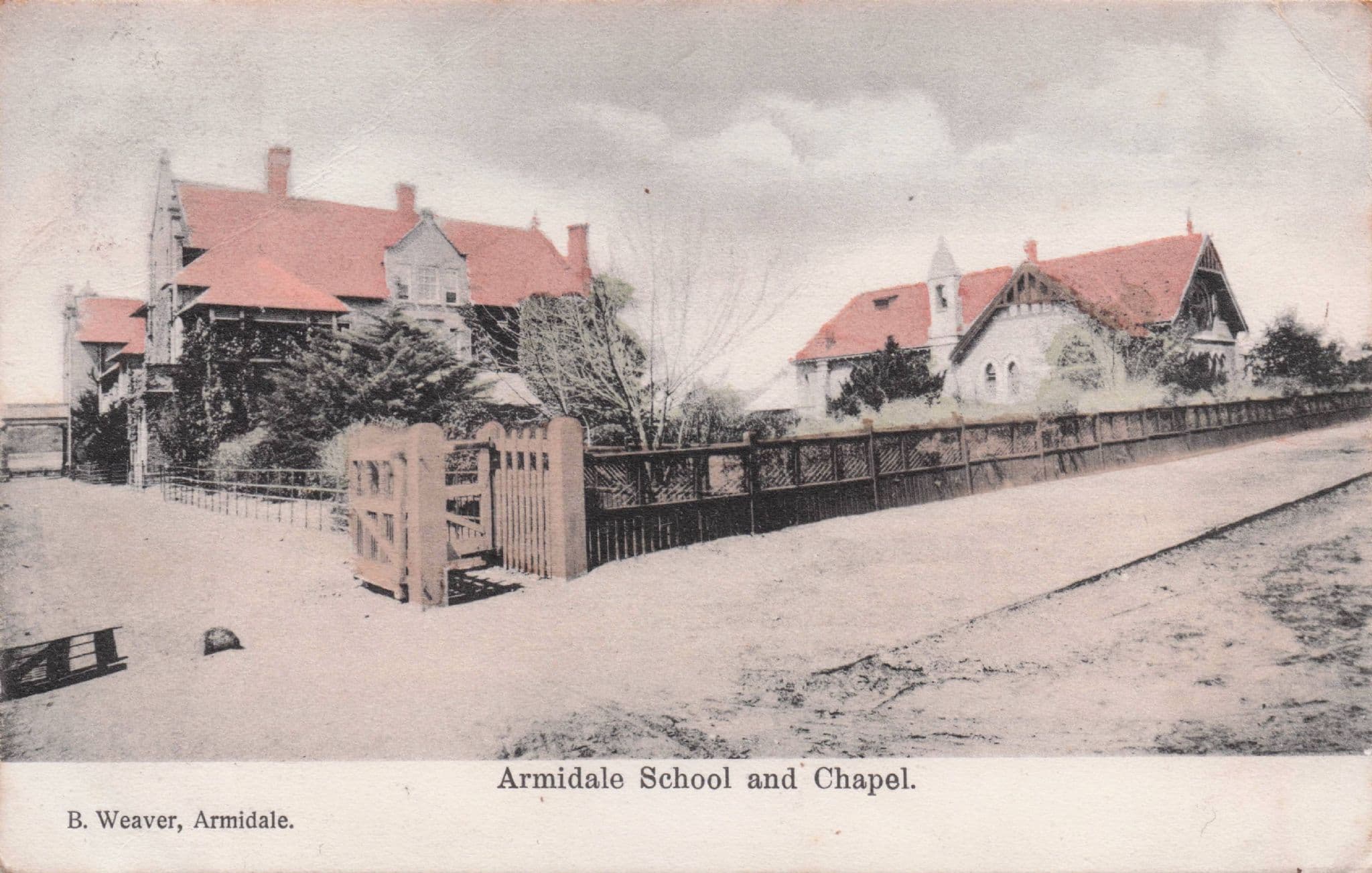 Armidale School & Chapel New South Wales Australia Old Postcard