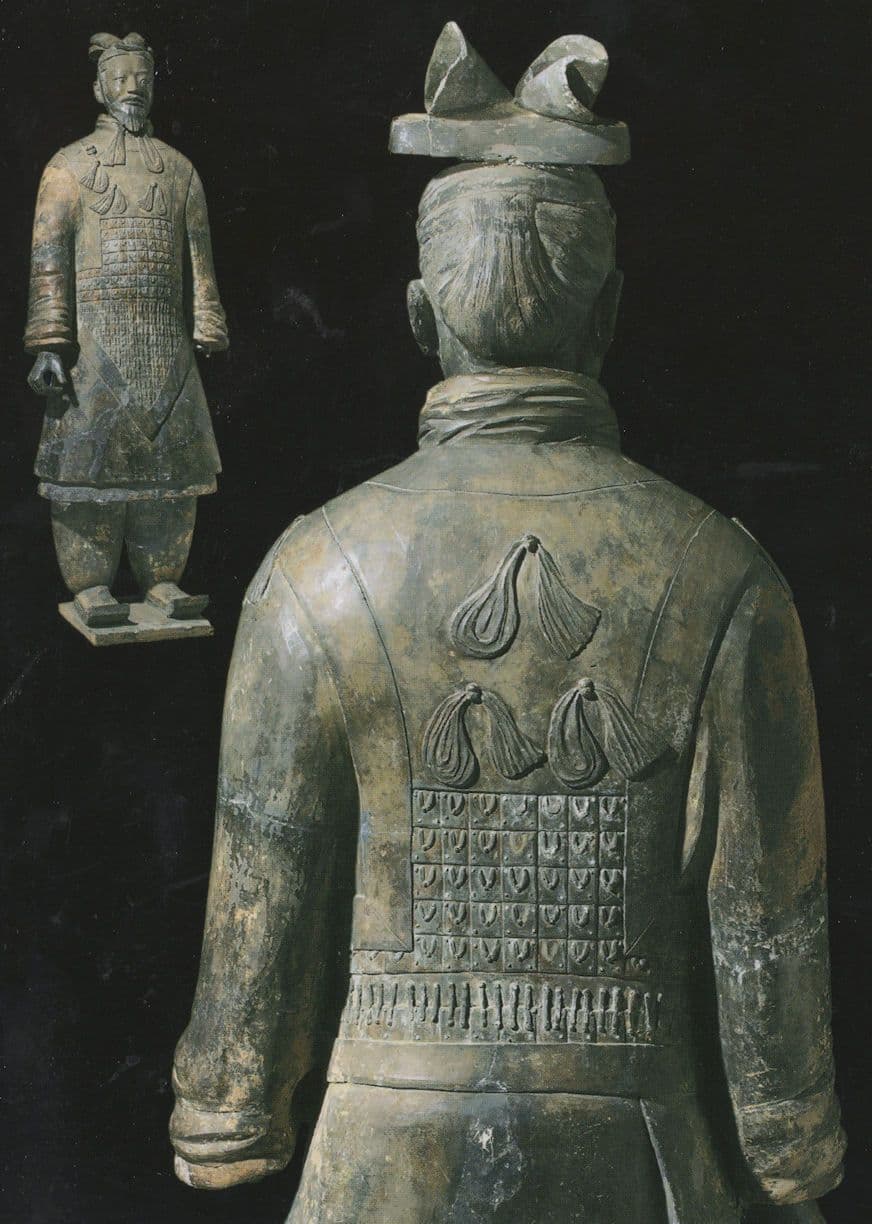Armoured Chinese General Terracotta Old Statue Museum Postcard