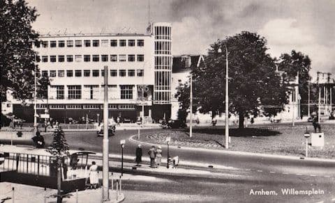 Arnhem Willemsplein Sculpture Exhibition Railway Station Old Dutch Postcard