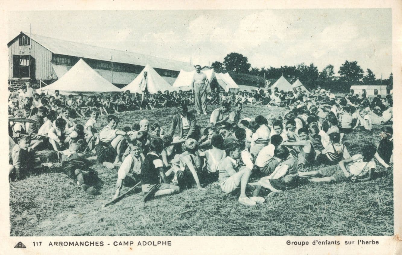 Arromanches Camp Adolphe Childrens French Camping Site Old Postcard