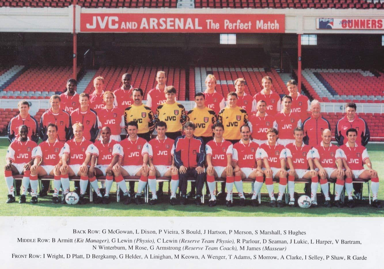 Arsenal Football Vintage Full Squad Signed Photo & Letter From Club