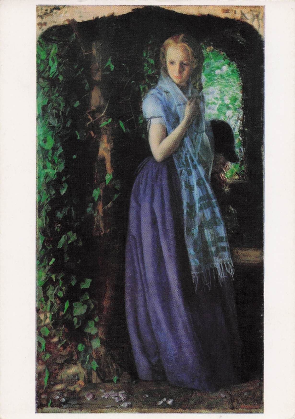 Arthur Hughes April Love London Tate Gallery Painting Postcard