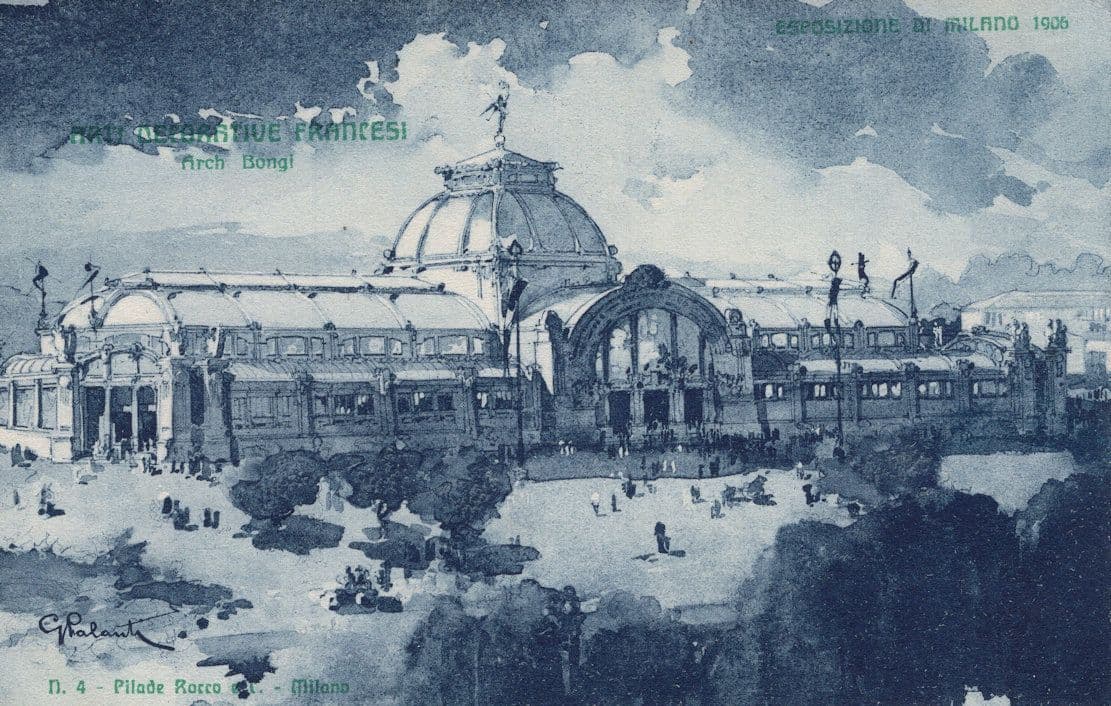 Arti Decorative Francesi. Arch Bongi Pillade Rocco Milano 1906 Exposizione Postcard