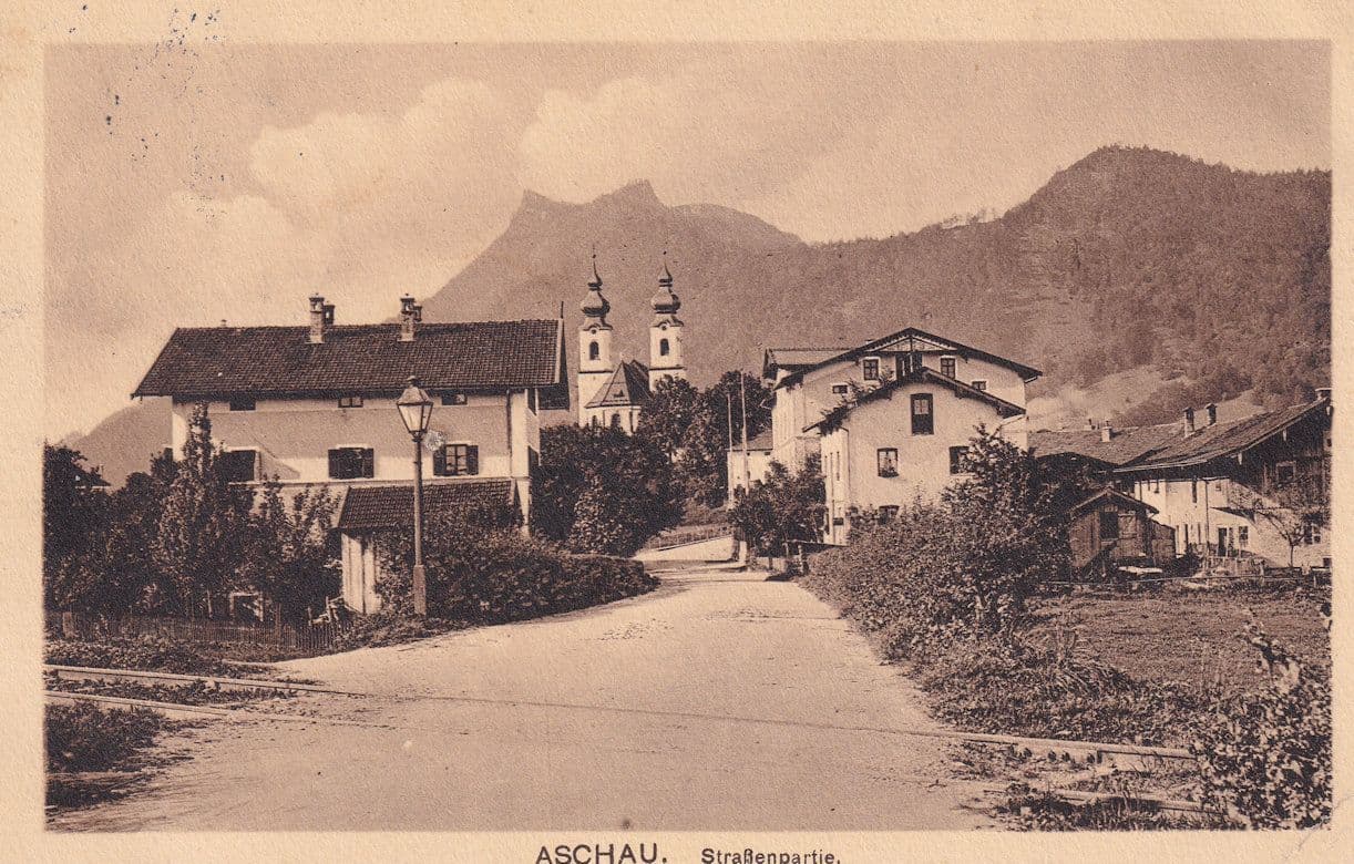 Aschau AtraÔøΩenpartie Antique German Postcard