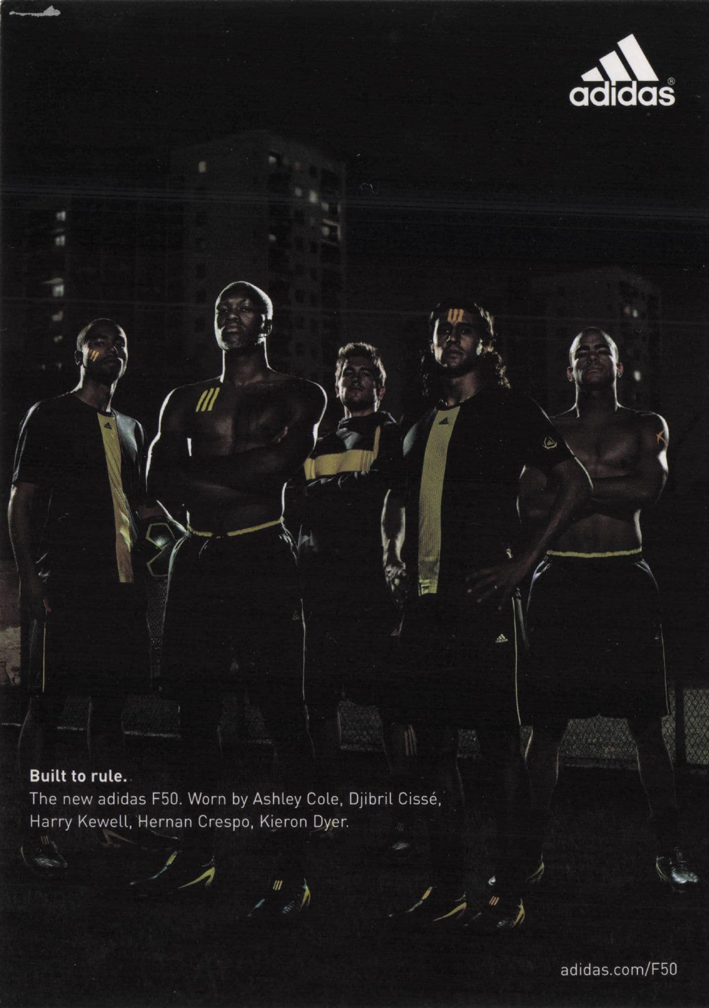 Ashley Cole Harry Kewell Adidas Built To Rule Adidas Postcard
