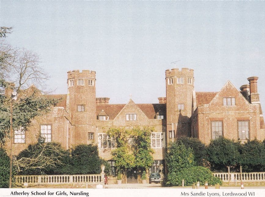 Atherley Nursling Nursing School For Girls Hampshire Postcard