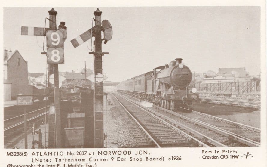 Atlantic 2037 Train at Norwood Station Railway Gates Postcard