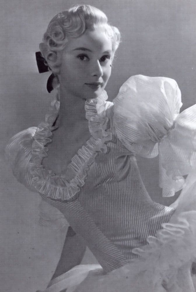 Audrey Hepburn In Cinderella Pink Frilly Vintage Dress Stunning Photo Postcard