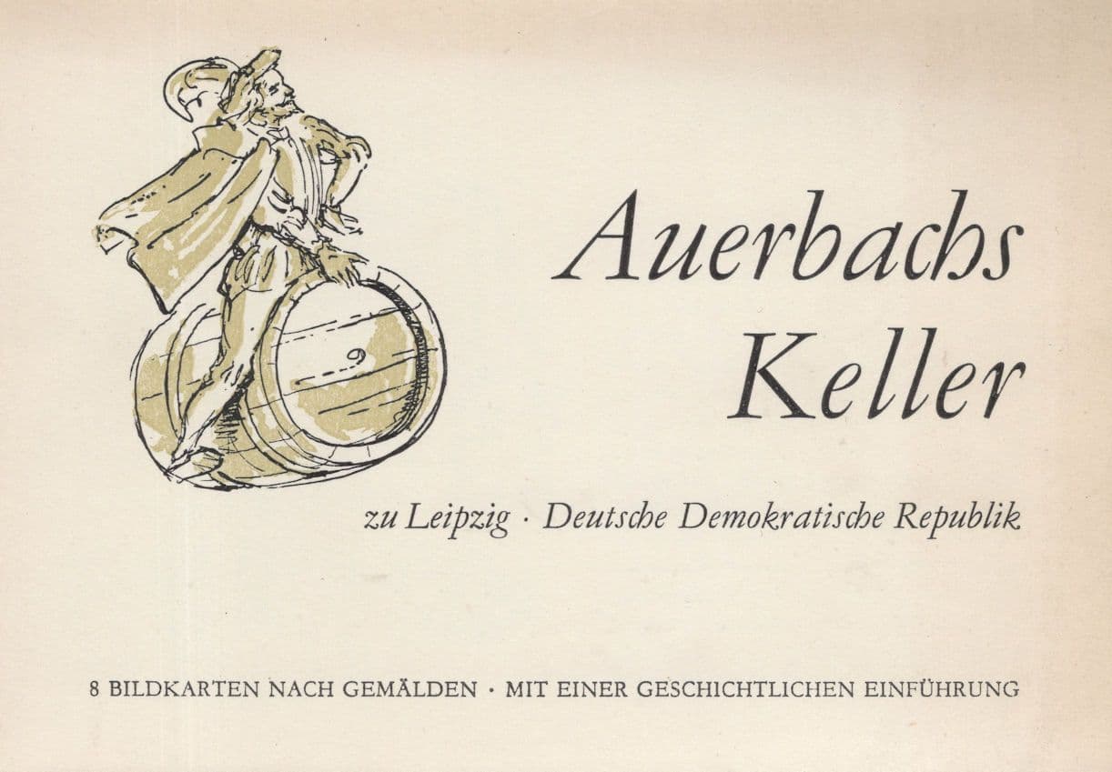 Auerbachs Keller Duetsche Demokratische Republik 8 Postcard Set