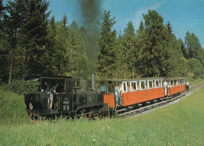 Auf Der Steilrampe Bei Fischl Steigung Austria Railway Postcard