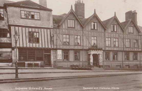 Augustine Stewards House Tudor Military Negotiator Antique Norwich RPC Postcard