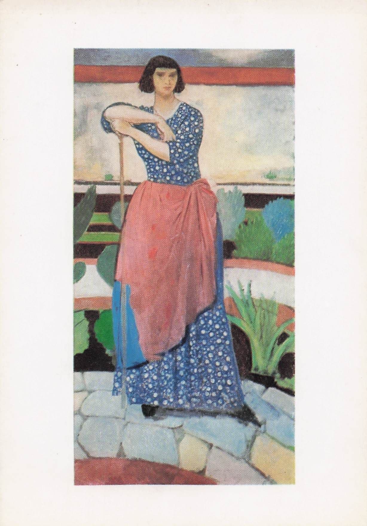 Augustus John Dorelia At Alderney Manor Painting Postcard