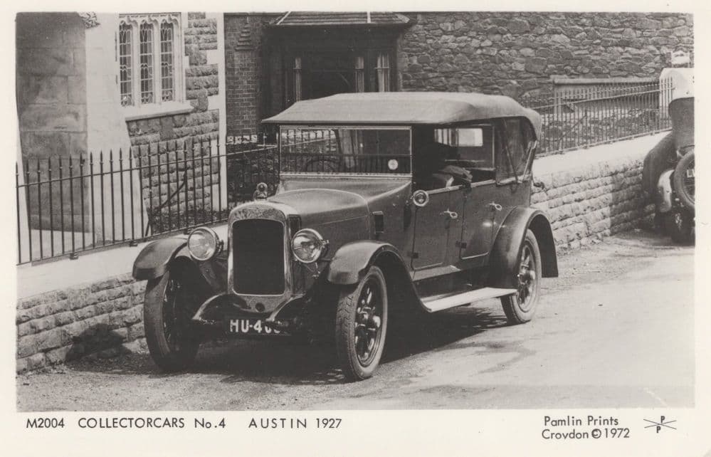 Austin 1927 Classic Car Postcard
