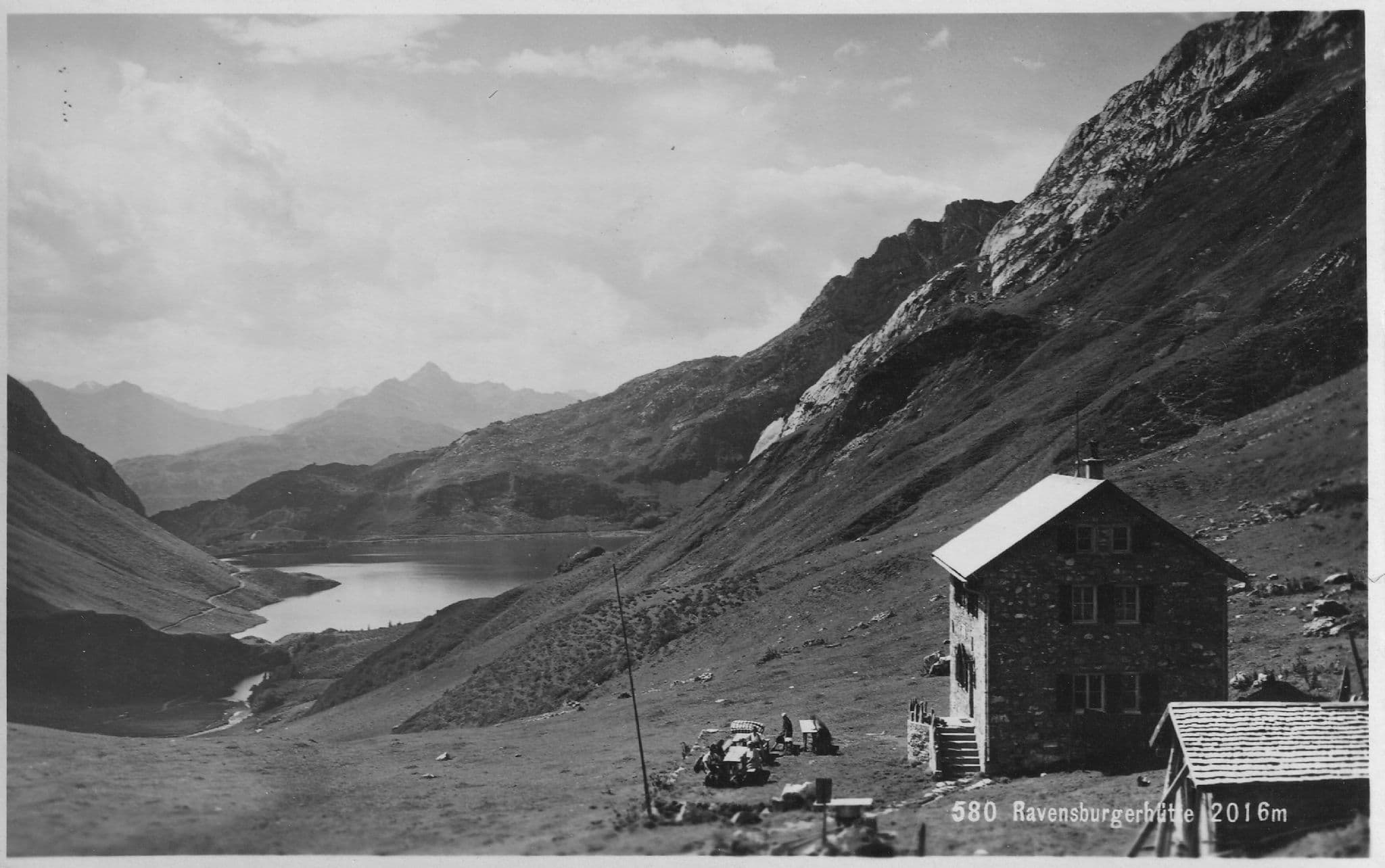 Austria Ravensburger Hutte Real Photo Old Postcard