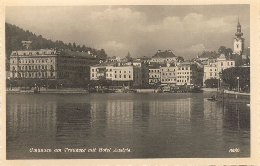Austria Traunkirchen Hotel am Stein am Traunsee Postcard