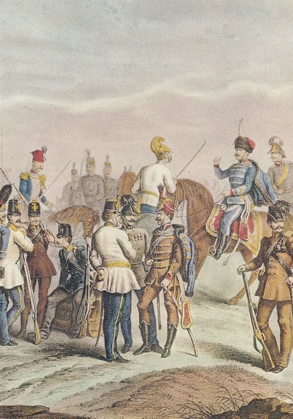 Austrian Army 1859 Italian War Of Independence Military Postcard