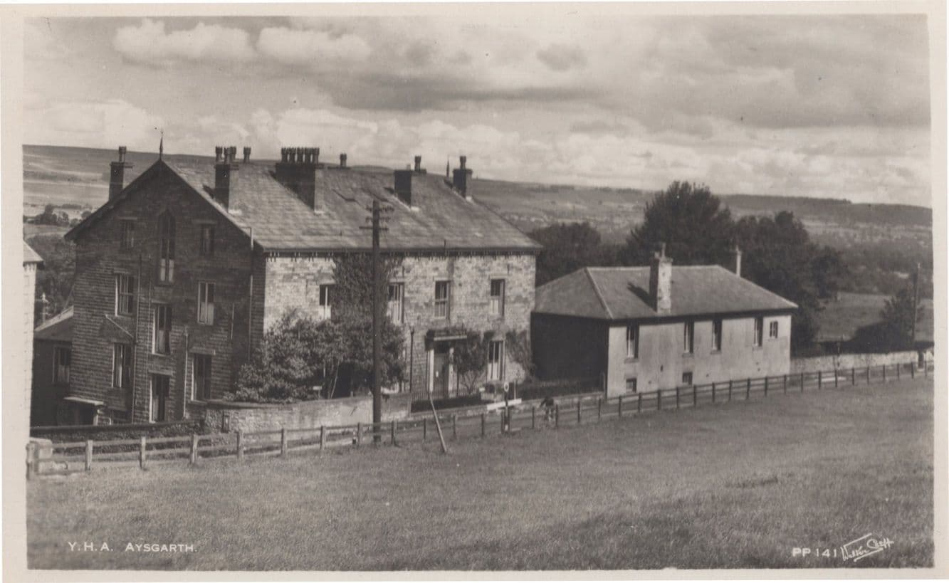 Aysgarth Youth Hostel Yorkshire RPC Postcard