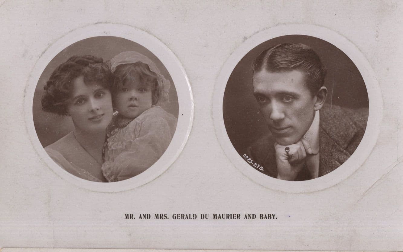 Baby Of Mr & Mrs Gerald Du Maurier Antique RPC Postcard