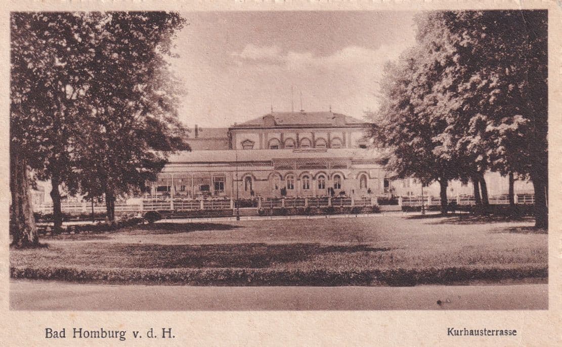Bad Homburg Kurhausterrasse German Antique Postcard