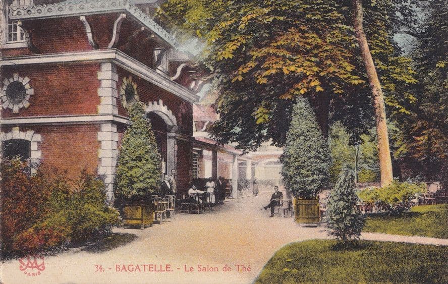 Bagatelle Le Salon De The 1939 WW2 French Wartime Postcard