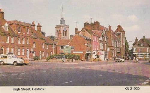 Baldock High Street 1970s Postcard Mint
