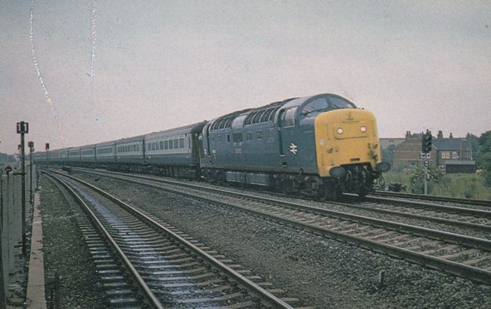 Ballymoss Train Approaching Retford Station Railway Postcard