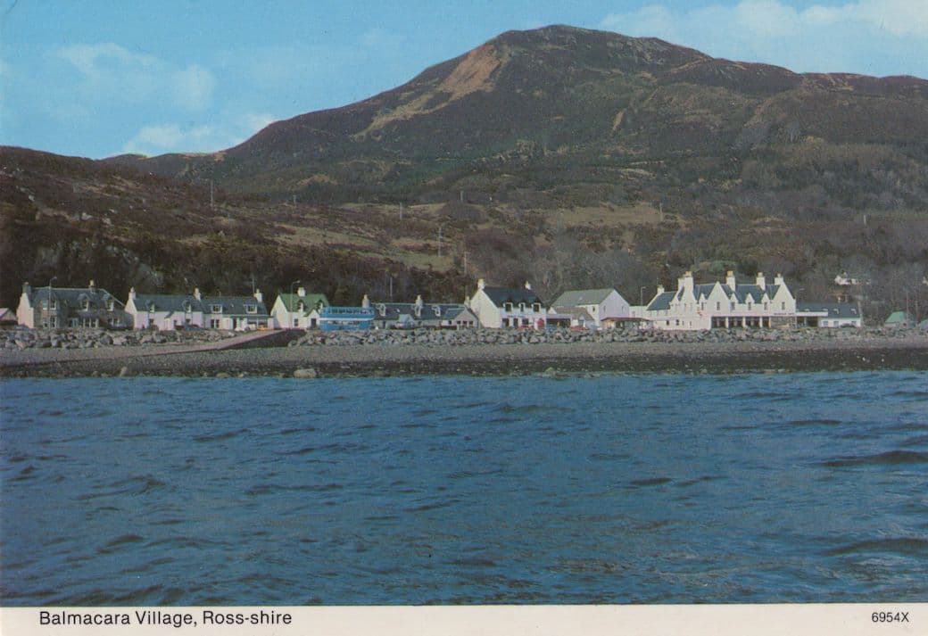 Balmacara Ross-Shire Scotland River Postcard