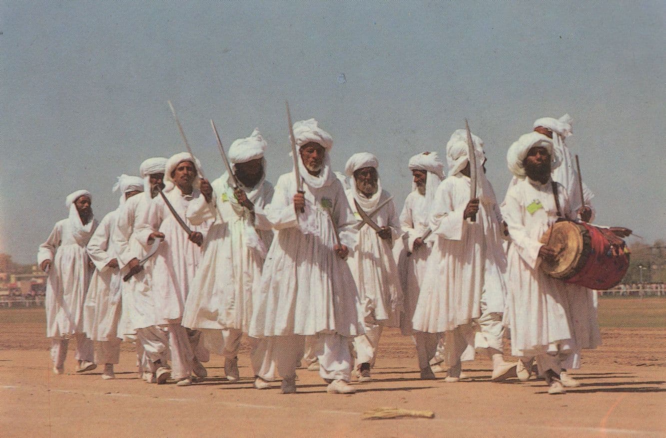 Baluchi Military Pakistan Dress Karuchi Middle East Postcard