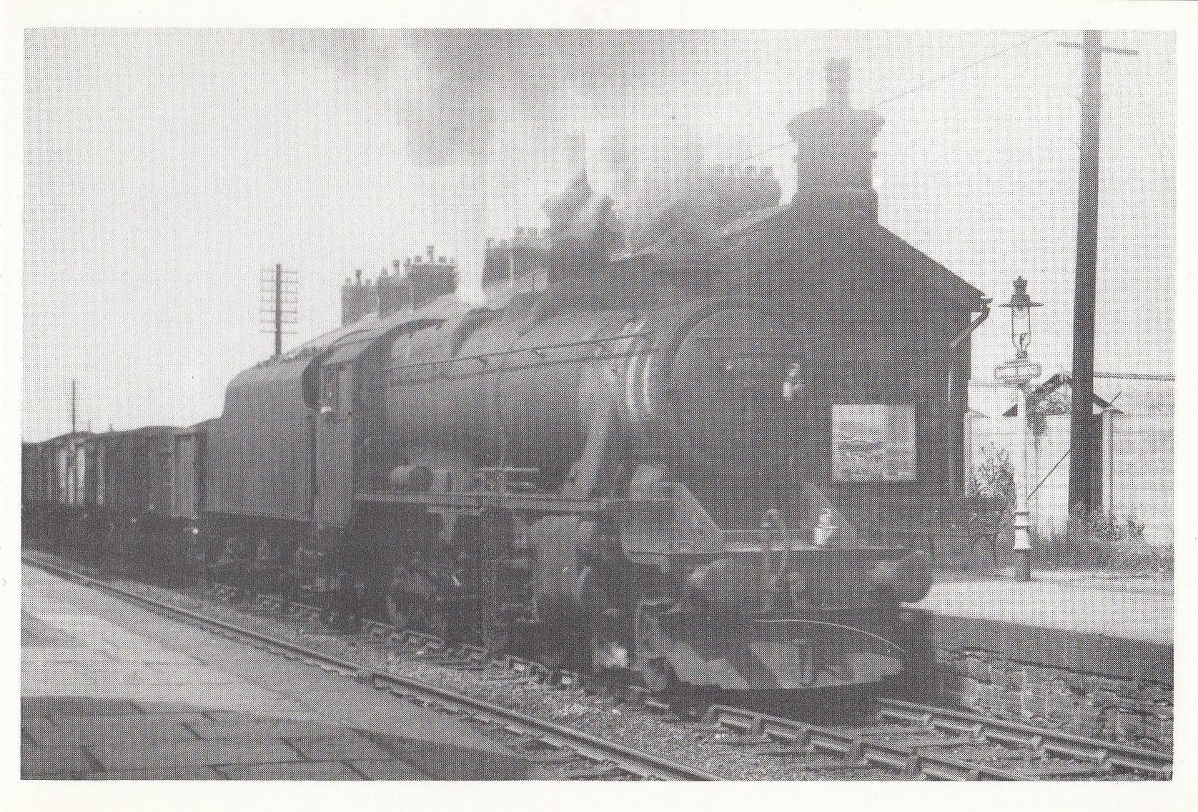 Bamber Bridge Station in 1966 Train Railway Lancashire Postcard