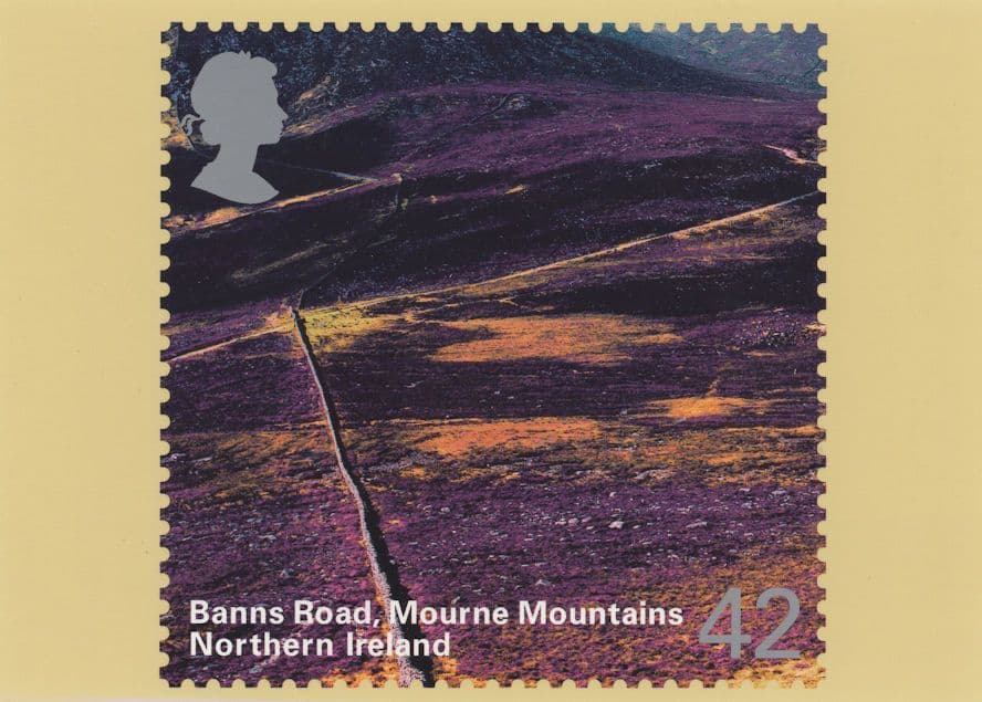 Banns Road Mourne Mountains Ireland Limited Edition Postcard