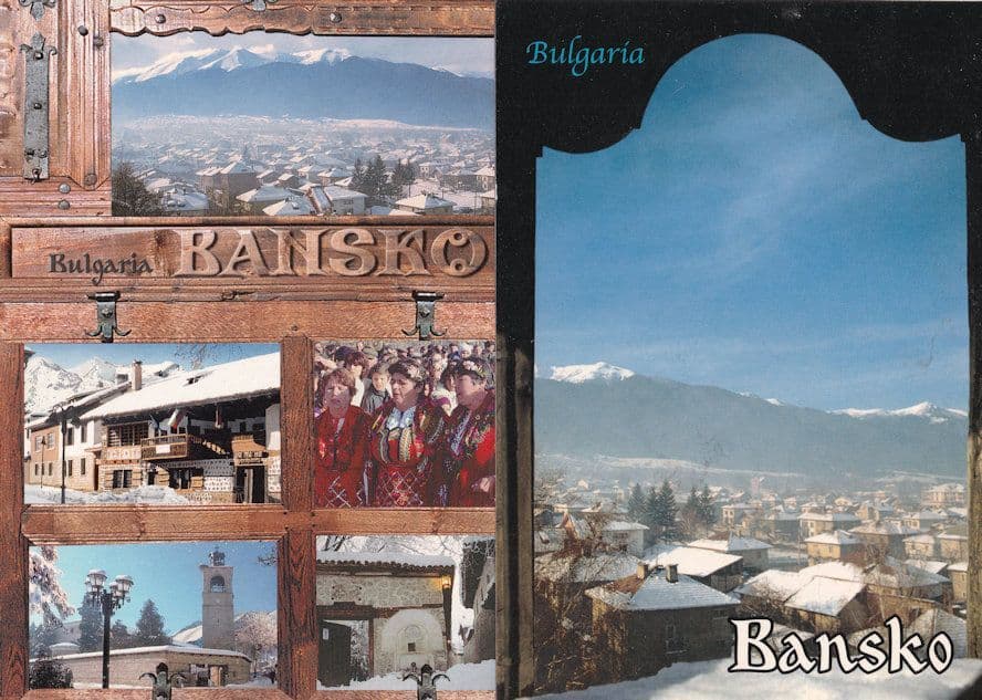 Bansko Bulgaria Fashion 2x Postcard s
