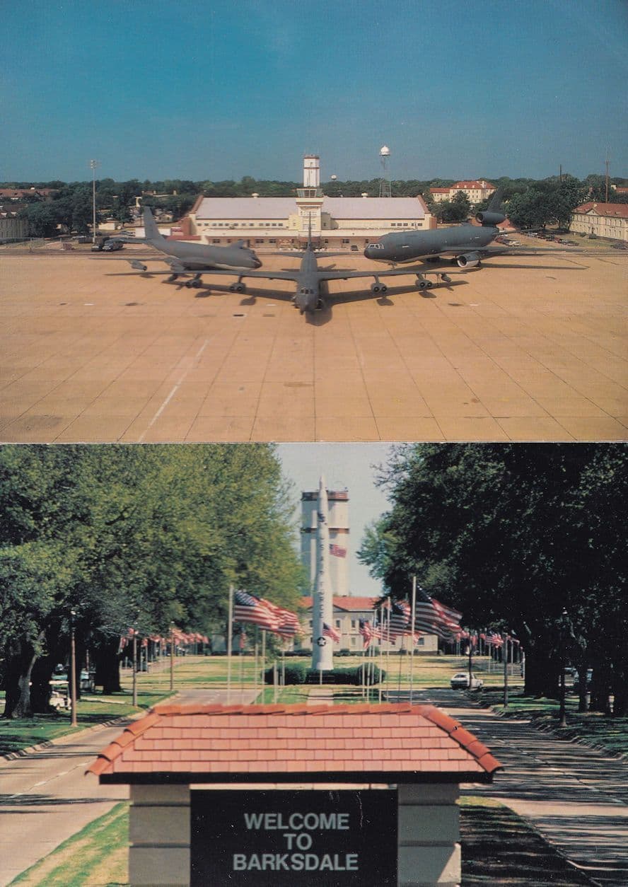Barksdale American Military Air Force Base 2x Postcard s