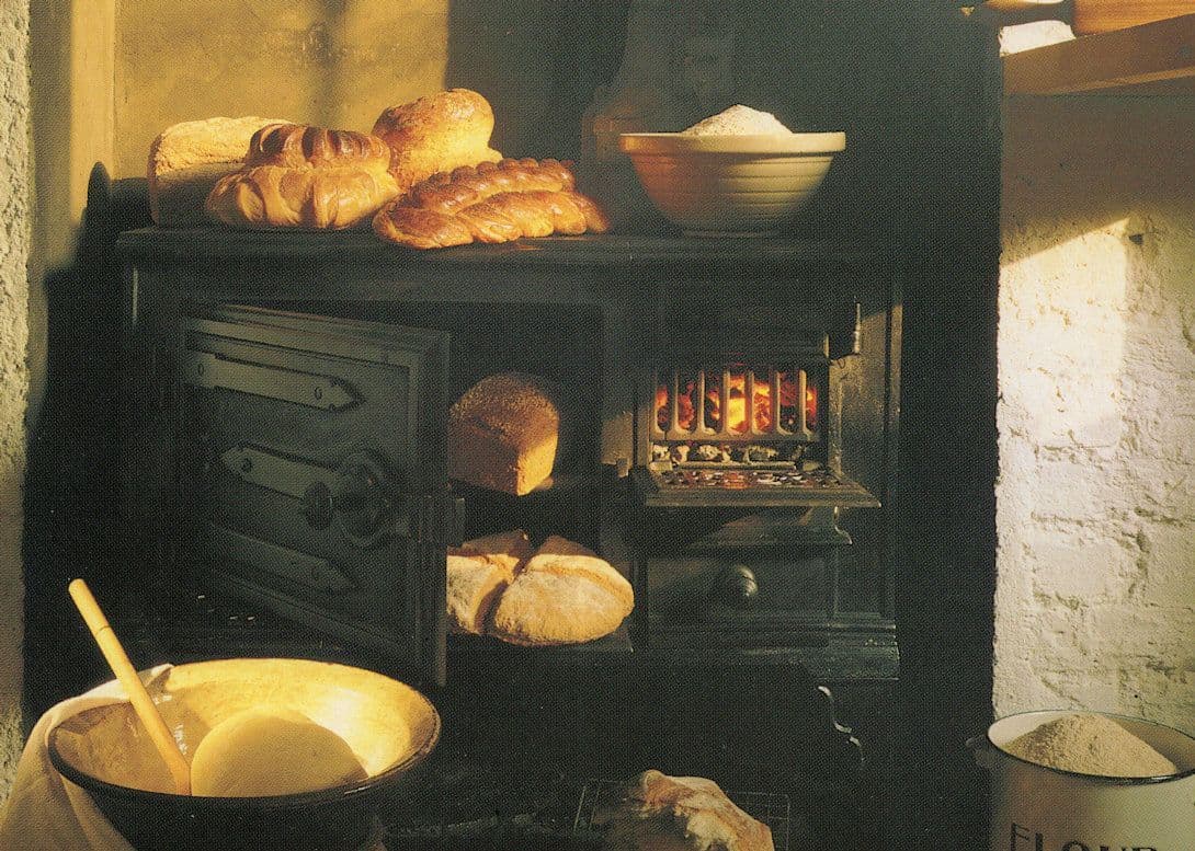 Barley Loaf Bread Soda Cob Milk Plait 1983 Oven Postcard