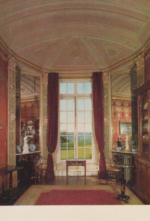 Barnstaple Devon Arlington Court Boudoir Parlour Postcard