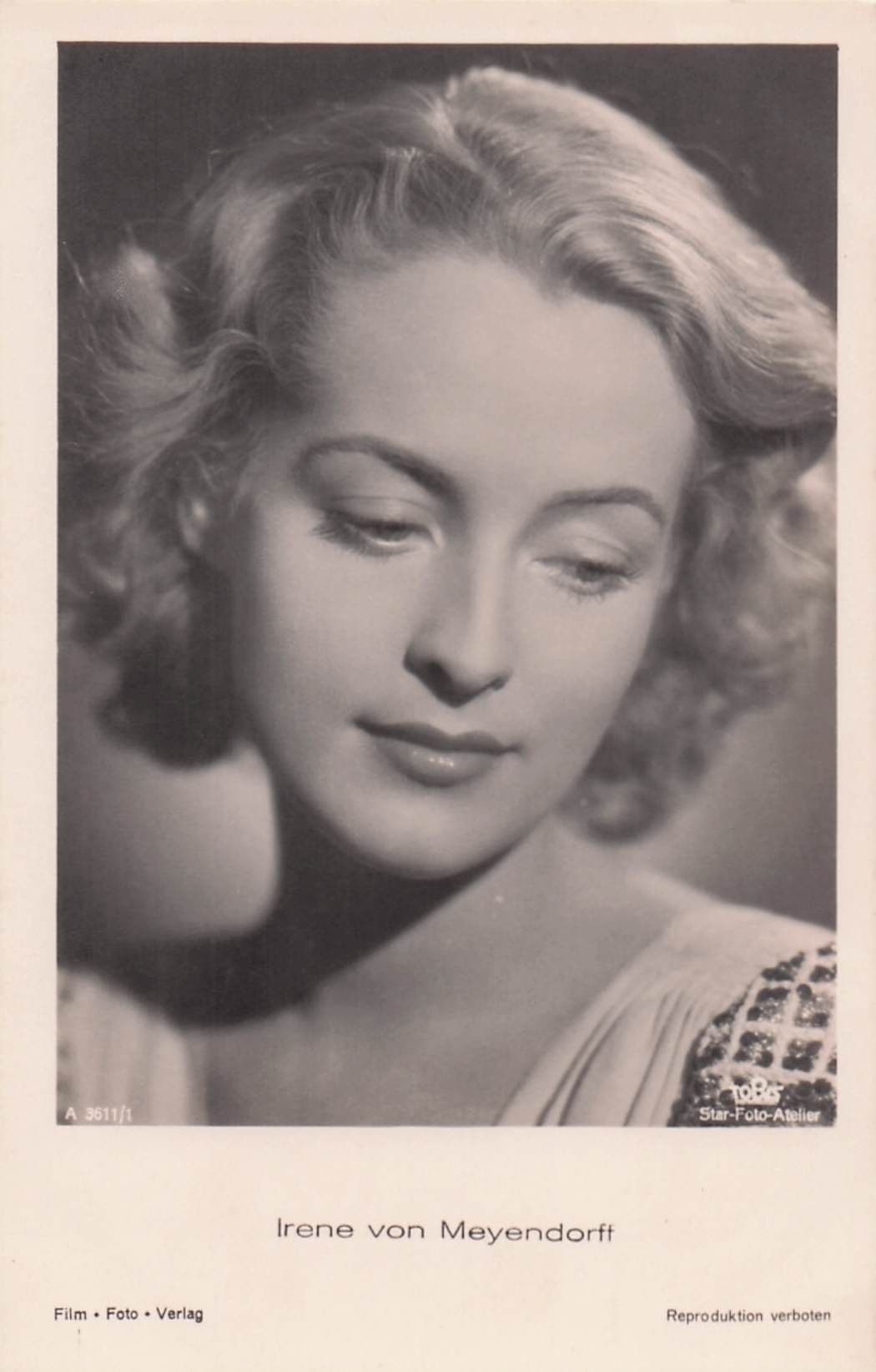 Baroness Irene Von Meyendorff Russia German Actress RPC Postcard