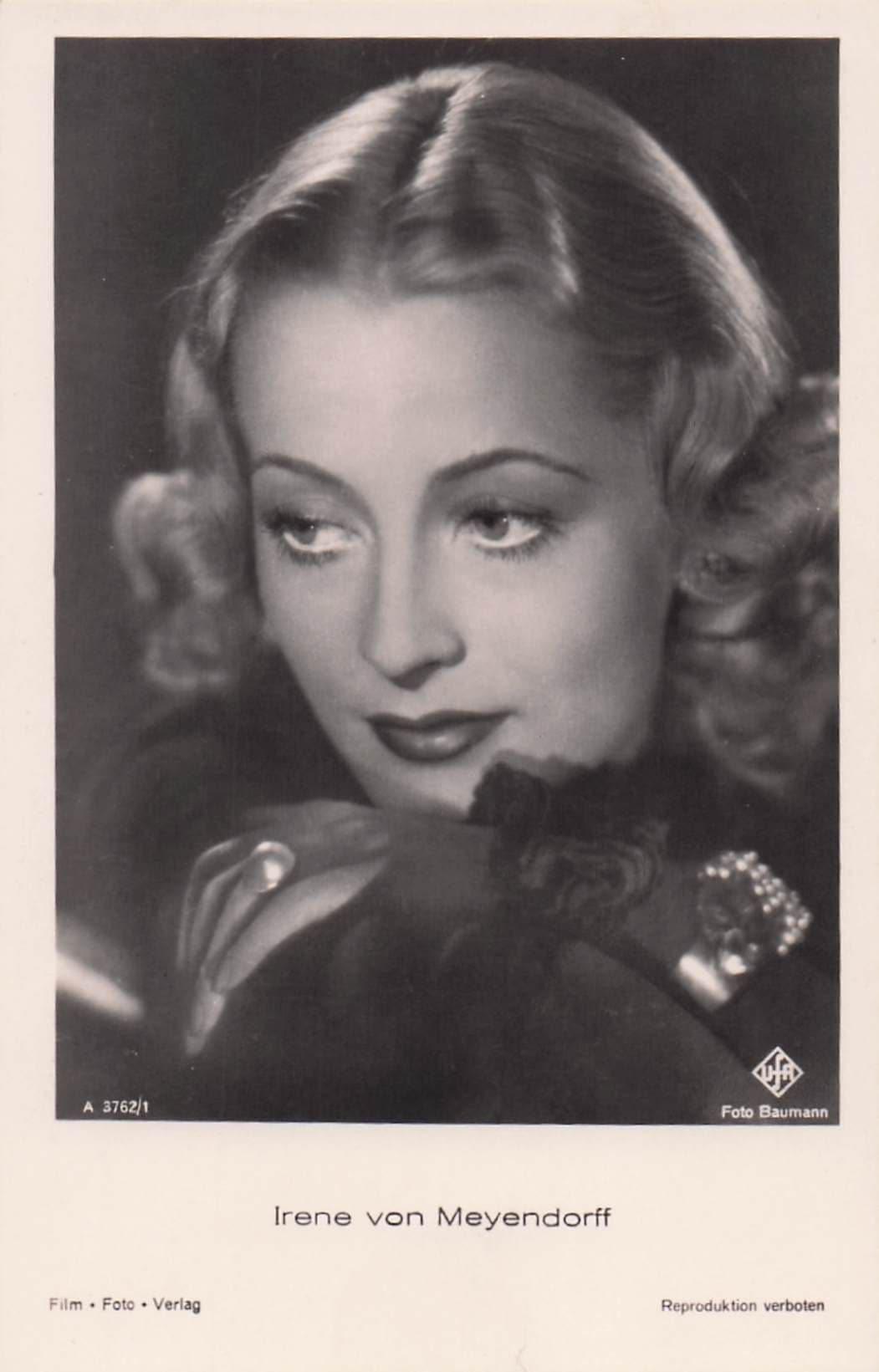 Baroness Irene Von Meyendorff Russian German Actress RPC Postcard