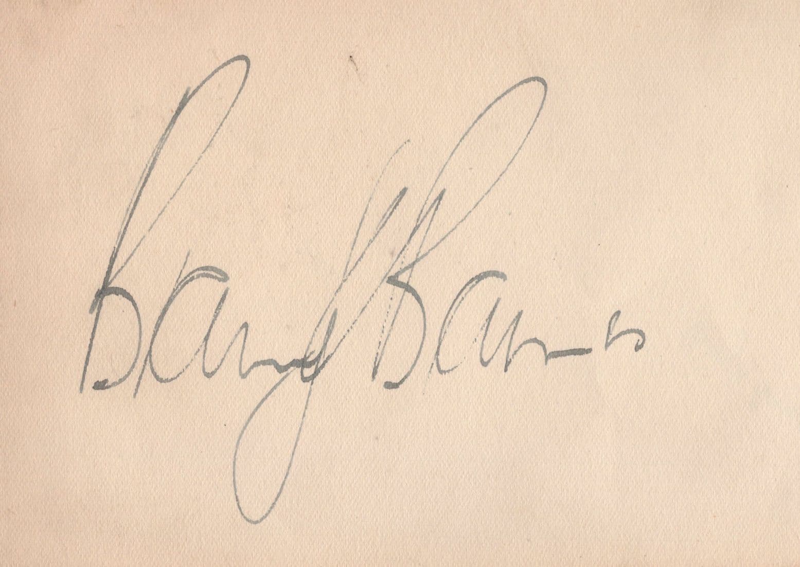 Barry Barnes The Scarlet Pimpernel Antique Signed Album Page