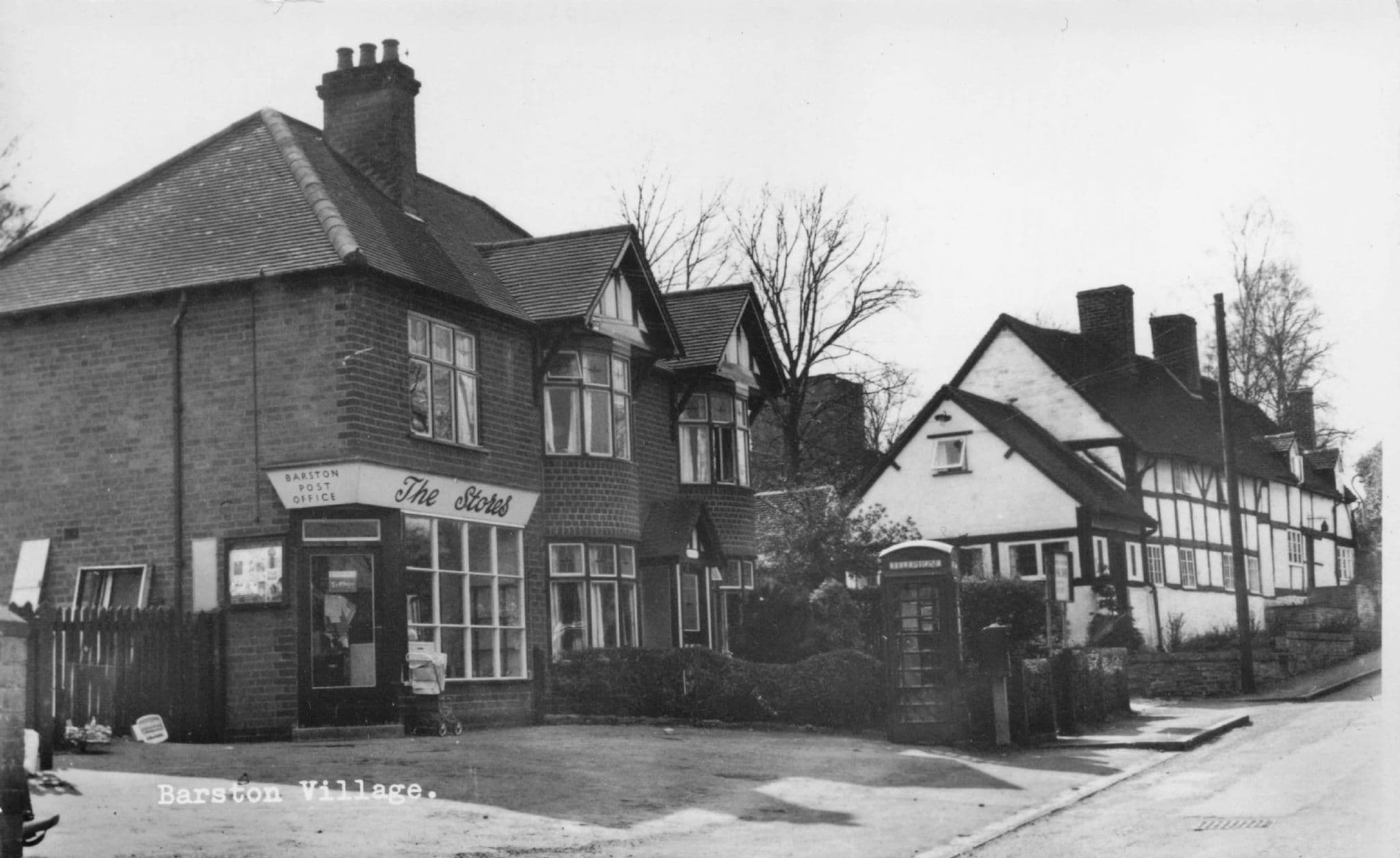 Barston Post Office Solihull West Midlands Vintage RPC Rare Postcard