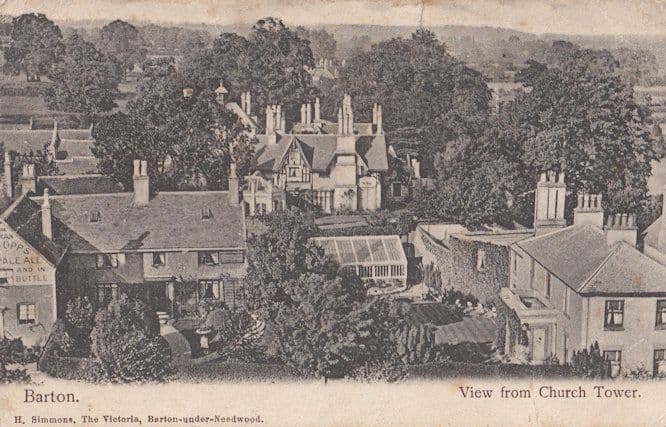 Barton Under Needwood Staffs Aerial Pale Ale Bottle Postcard