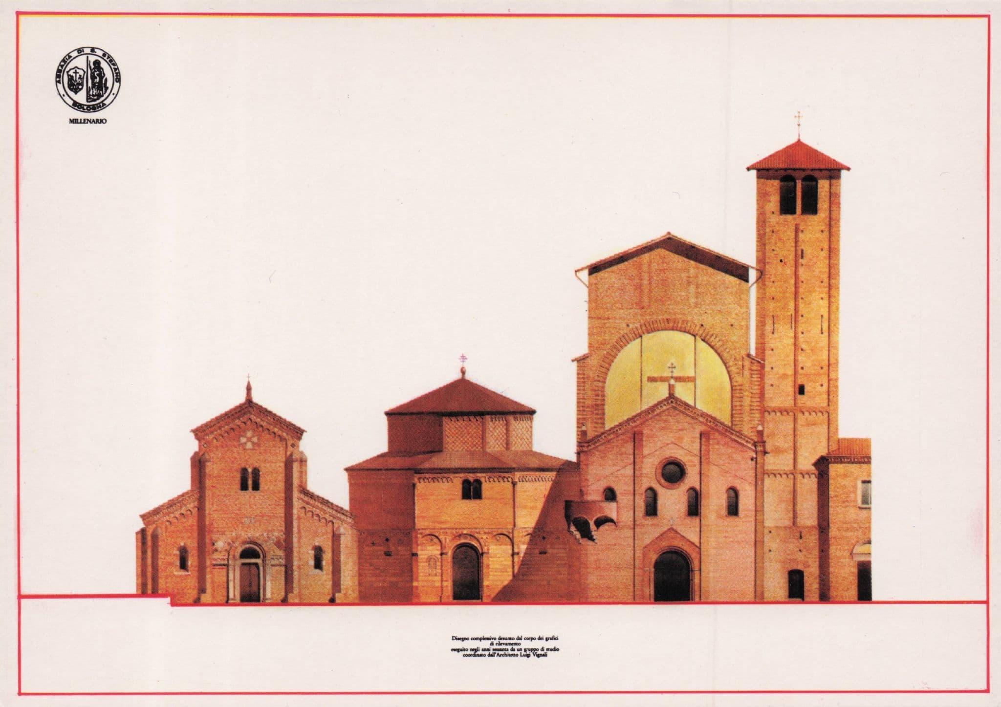 Basilica De Saint Stephens Italian Model Bologna Architecture Postcard