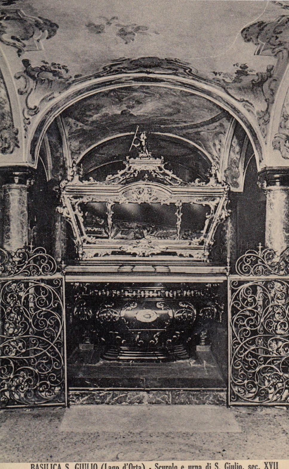 Basilica Giulio Scurolo E Urna Old Special Postmark Postcard